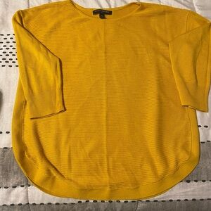 Banana Republic Mustard Crew Neck Sweater